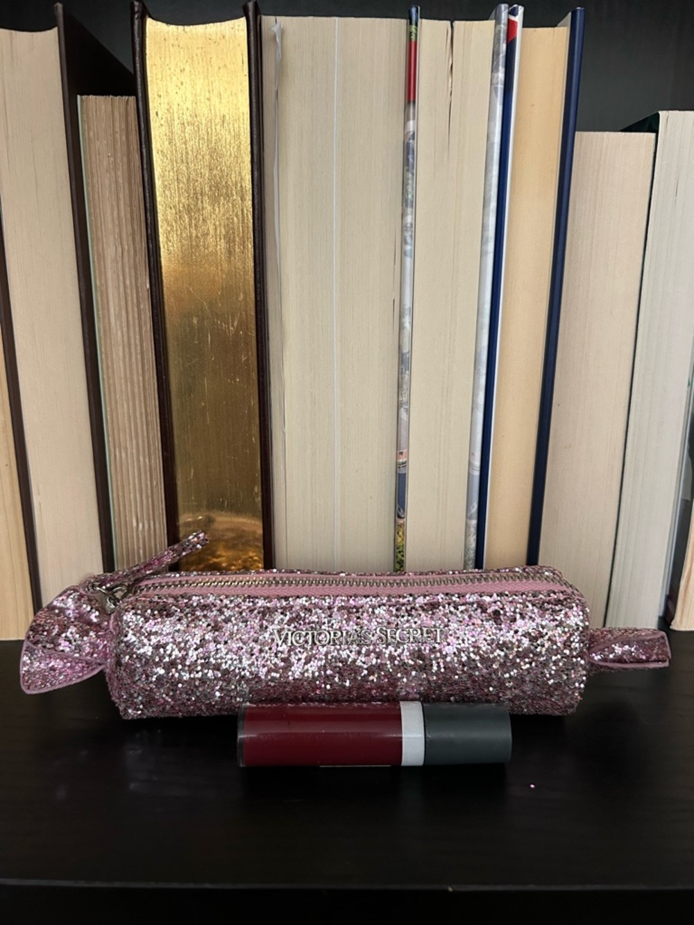 Victoria's Secret Pink Glitter Candy Cosmetic Pouch